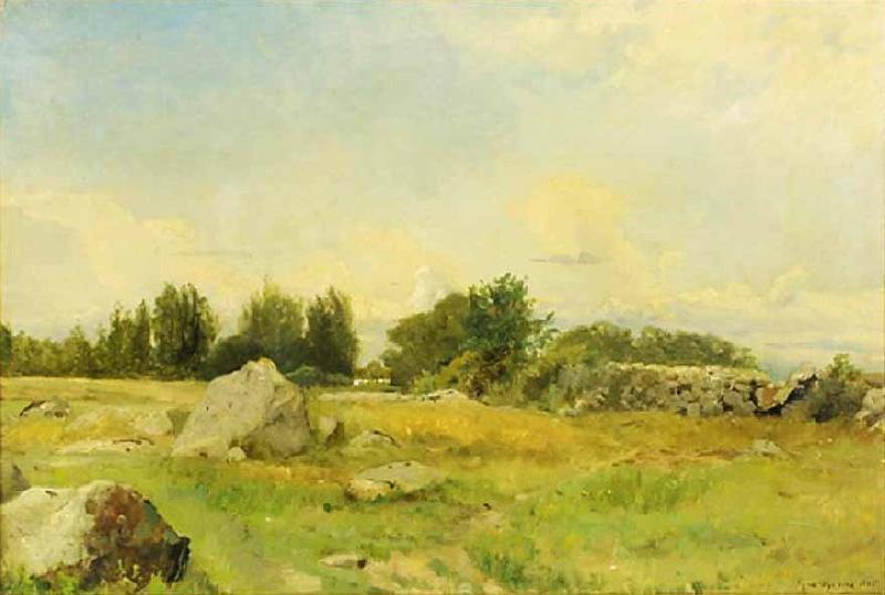 Gustaf Rydberg Rocky hill oil painting picture